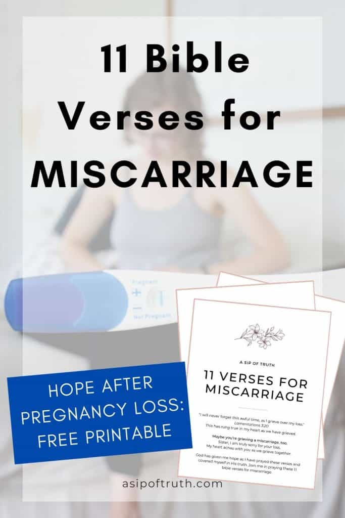 11 Bible Verses For Miscarriage: Hope After Loss - A Sip of Truth